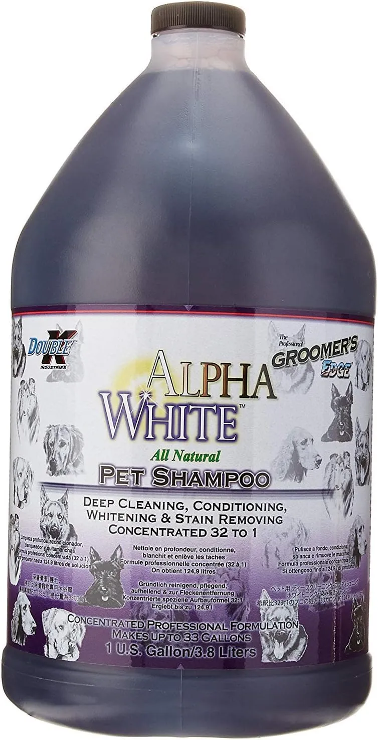 Groomers Edge Alpha White Shampoo, 1 Gallon