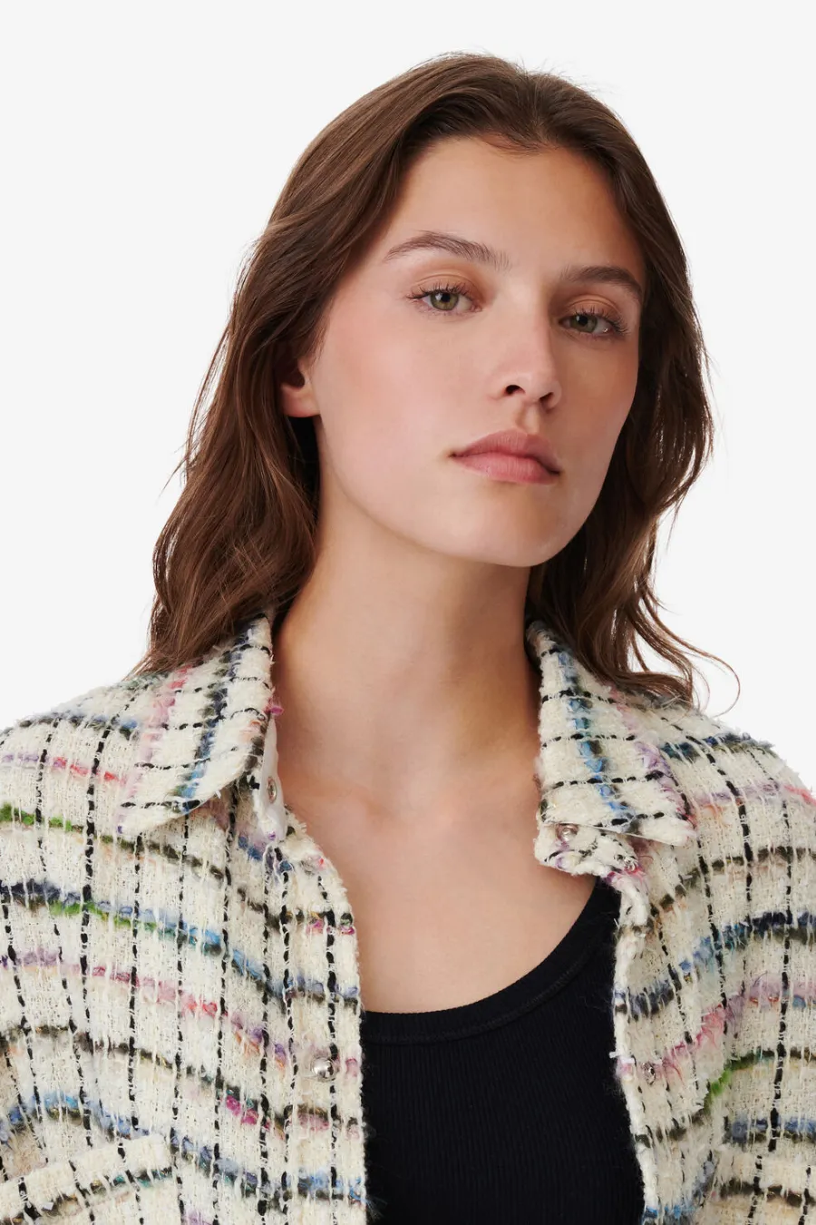 Madita Multi Coloured Tweed Overshirt