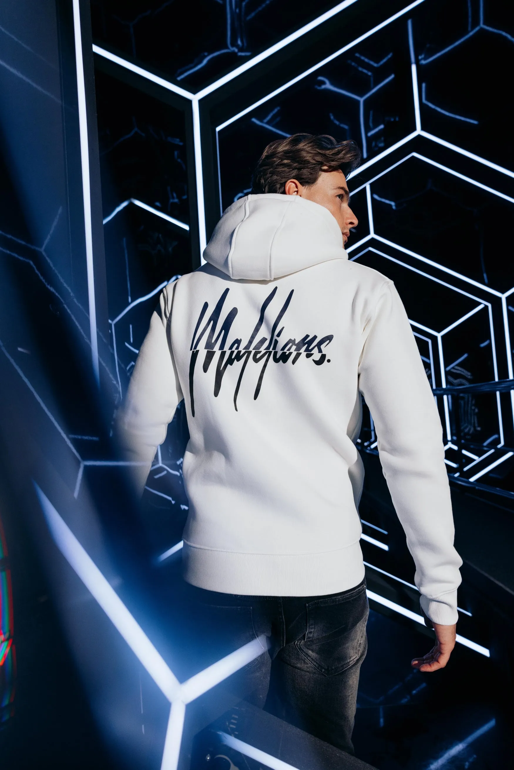 Malelions Men Split Hoodie | Off-White