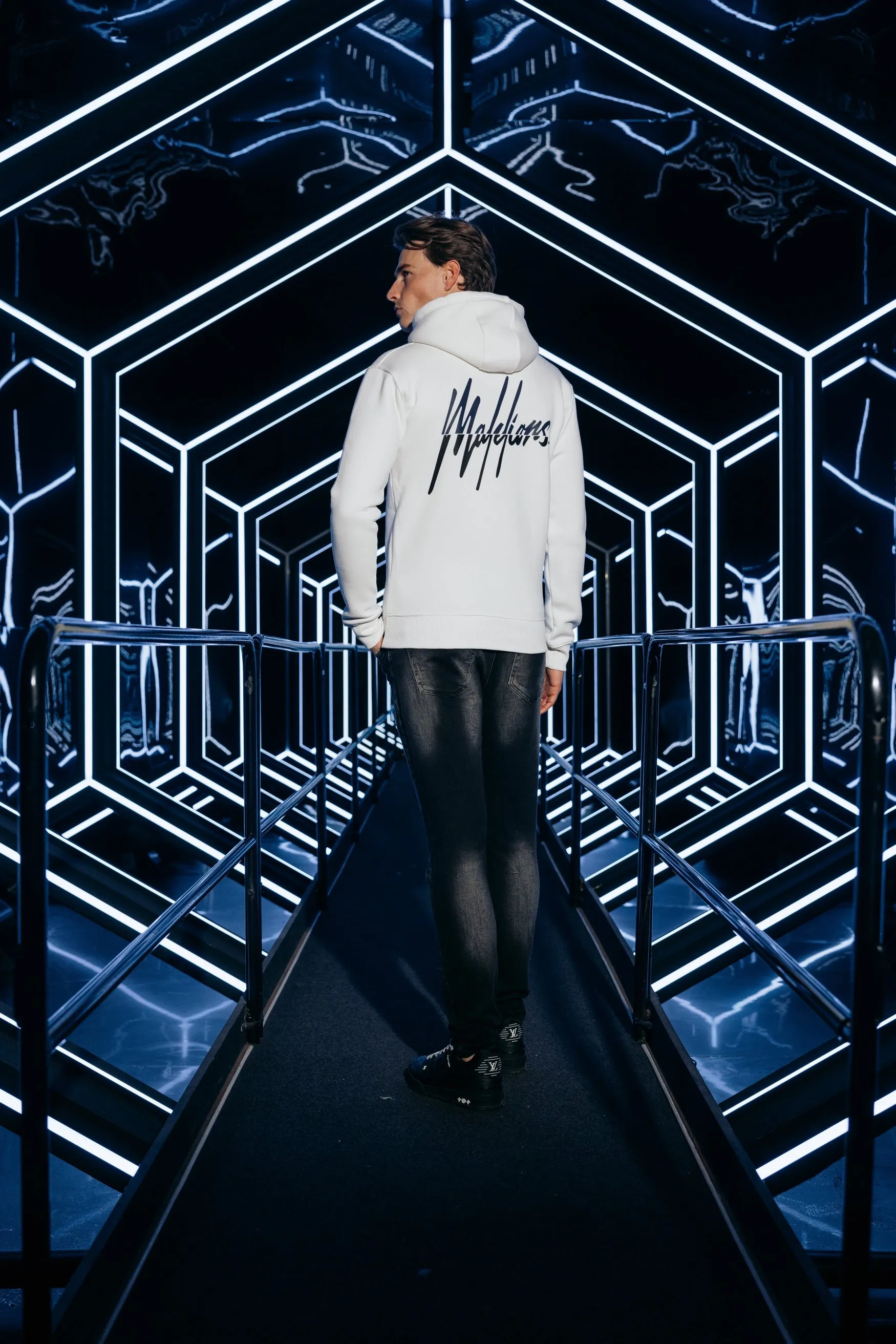 Malelions Men Split Hoodie | Off-White
