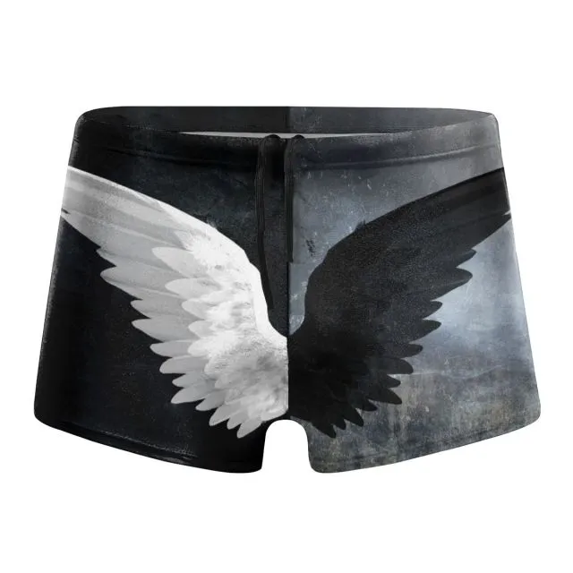 Men's Angel Wings Swimming Shorts
