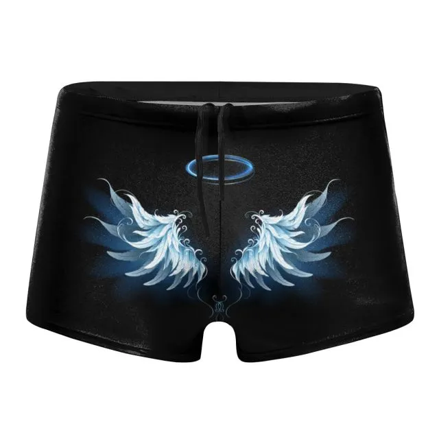 Men's Angel Wings Swimming Shorts
