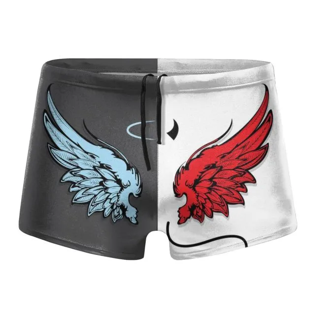 Men's Angel Wings Swimming Shorts