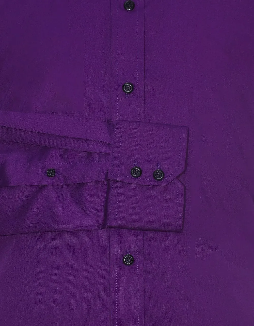 Purple Button Down Collar Shirt