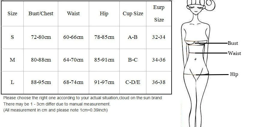 Women Sexy Push Up Split Eye Ring Bathing Two-piece Suit